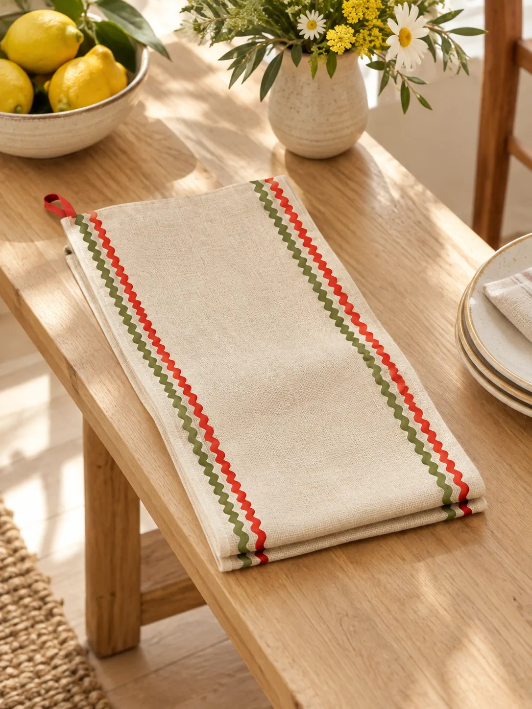 Ric Rac Table Runner folded